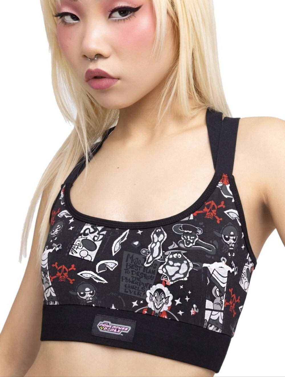 Lg Killstar PPG Collab "We Want To Fight" Strappy Bralet Powerpuff Girls NWT